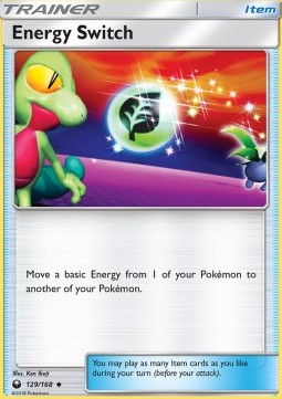 Energie-Umschalter CES-129 Uncommon Played Deutsch Reverse Holo