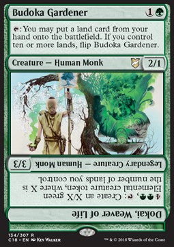 Budoka Gardener // Dokai, Weaver of Life C18-134 Rare Excellent Englisch