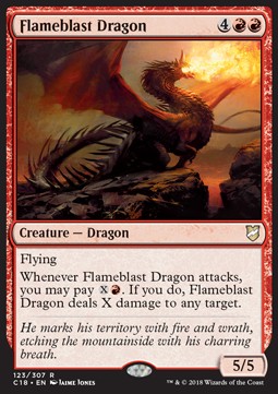Flameblast Dragon C18-123 Rare Excellent Englisch