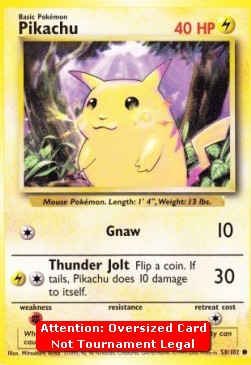 Pikachu BS-58 Oversized Near Mint Deutsch