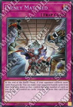 Ausgeglichener Zweikampf MP18-154 Secret Rare Excellent Deutsch 1. Auflage