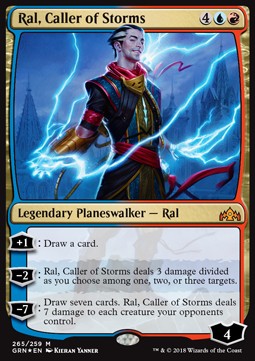 Ral, Caller of Storms XGRN-265 Mythic Excellent Englisch Foil