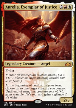 Aurelia, Exemplar of Justice GRN-153 Mythic Near Mint Englisch