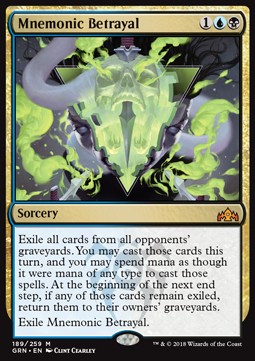 Mnemonic Betrayal GRN-189 Mythic Near Mint Englisch