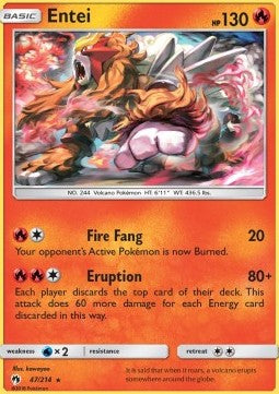 Entei LOT-47 Rare Near Mint Deutsch