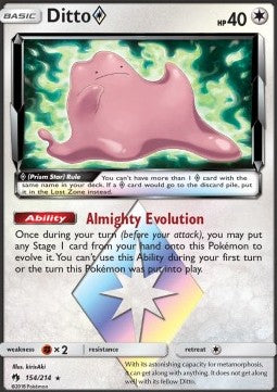 Ditto ◇ LOT-154 Holo Rare Played Englisch