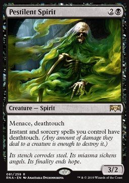Pestilent Spirit RNA-81 Rare Excellent Englisch