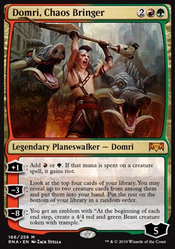 Domri, Chaos Bringer RNA-166 Mythic Excellent Englisch