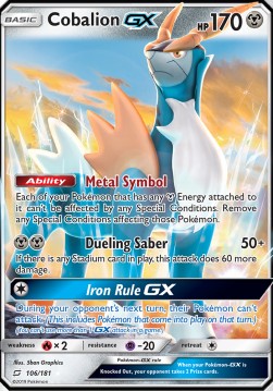 Cobalion GX TEU-106 Ultra Rare Excellent Englisch