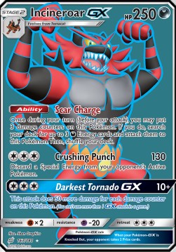 Incineroar GX TEU-167 Ultra Rare Excellent Englisch