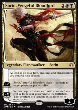 Sorin, Vengeful Bloodlord WAR-217 Rare Near Mint Englisch