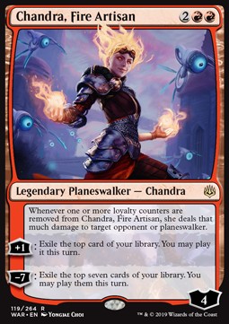 Chandra, Fire Artisan WAR-119 Rare Excellent Englisch