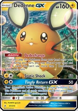 Dedenne GX UNB-57 Ultra Rare Excellent Englisch