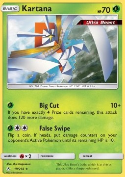 Kartana UNB-19 Holo Rare Excellent Englisch Reverse Holo