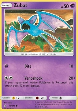 Zubat UNB-64 Common Good Deutsch Reverse Holo