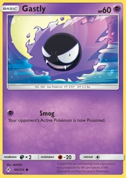 Gastly UNB-68 Common Near Mint Englisch Reverse Holo
