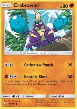 Crabrawler UNB-104 Common Near Mint Englisch Reverse Holo