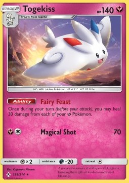 Togekiss UNB-138 Holo Rare Good Deutsch Reverse Holo