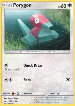 Porygon UNB-155 Common Excellent Englisch Reverse Holo
