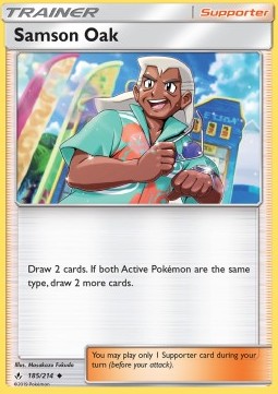 Samson Oak UNB-185 Uncommon Good Englisch Reverse Holo