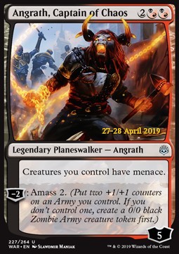 Angrath, Kapitän der Verdammnis XWAR-227 Uncommon Near Mint Deutsch Foil