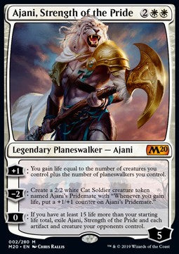 Ajani, Stärke des Rudels M20-2 Mythic Light Played Deutsch