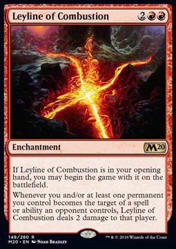 Leyline of Combustion M20-148 Rare Excellent Englisch Foil