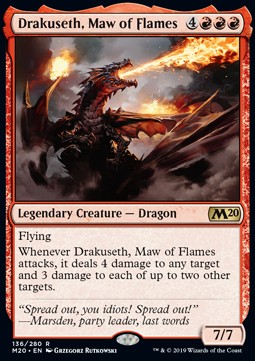 Drakuseth, Maw of Flames M20-136 Rare Near Mint Englisch