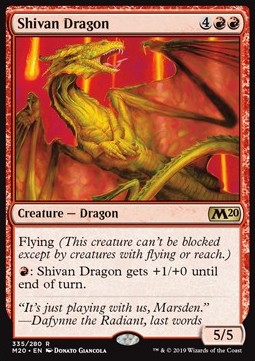 Shivan Dragon XM20-335 Rare Excellent Englisch