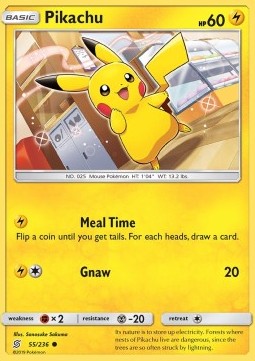 Pikachu UNM-55 Common Light Played Deutsch