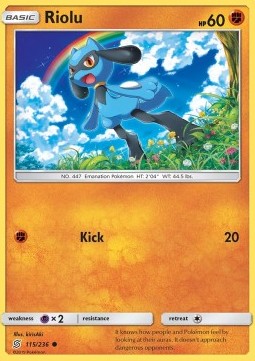 Riolu UNM-115 Common Light Played Deutsch Reverse Holo