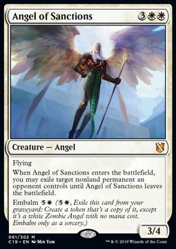 Angel of Sanctions C19-61 Mythic Excellent Englisch