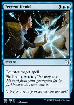 Fervent Denial C19-86 Uncommon Near Mint Englisch