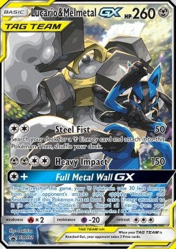 Lucario & Melmetal GX SM-192 Promo Light Played Deutsch