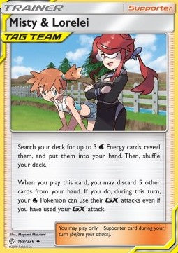 Misty & Lorelei CEC-199 Uncommon Light Played Deutsch Reverse Holo