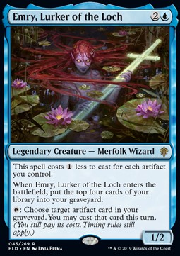 Emry, Lurker of the Loch ELD-43 Rare Good Englisch Foil