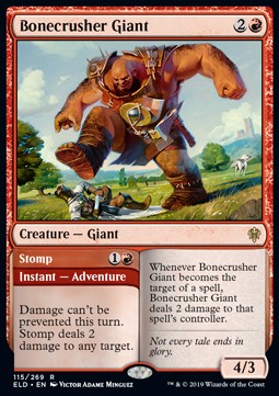 Bonecrusher Giant // Stomp ELD-115 Rare Near Mint Englisch