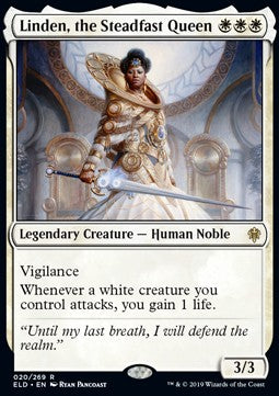 Linden, the Steadfast Queen ELD-20 Rare Near Mint Englisch