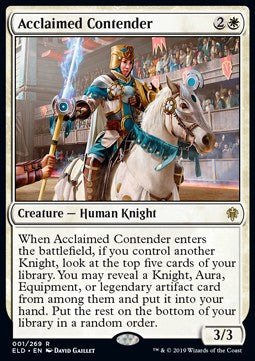 Acclaimed Contender ELD-1 Rare Excellent Englisch