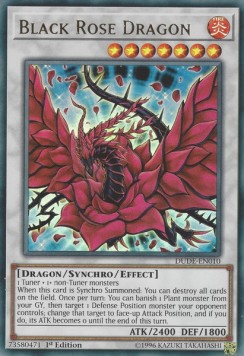 Schwarzer Rosendrache DUDE-010 Ultra Rare Good Deutsch 1. Auflage
