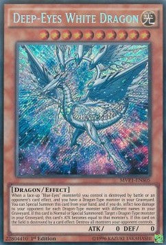 Tiefäugiger weißer Drache (V.3) MVP1-S05 Secret Rare Near Mint Deutsch 1. Auflage