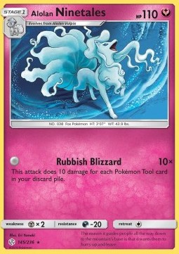 Alolan Vulnona CEC-145 Holo Rare Excellent Deutsch Reverse Holo