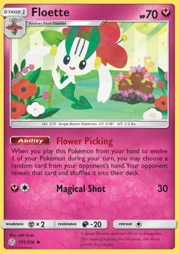 Floette CEC-151 Uncommon Light Played Deutsch Reverse Holo