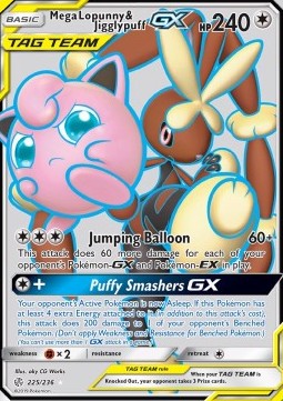 Mega Schlapor & Pummeluff GX CEC-225 Ultra Rare Poor Deutsch