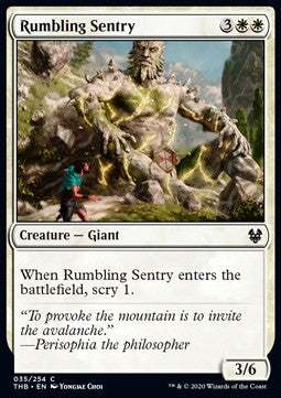 Rumbling Sentry THB-35 Common Light Played Englisch