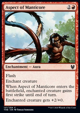 Aspect of Manticore THB-127 Common Excellent Englisch Foil