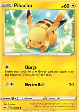 Pikachu SSH-65 Common Light Played Englisch