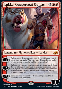 Lukka, Coppercoat Outcast IKO-125 Mythic Excellent Englisch