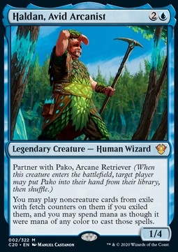 Haldan, Avid Arcanist C20-2 Mythic Excellent Englisch Foil