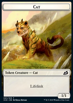 Cat Token (W 1/1 Lifelink) // Human Soldier Token (W 1/1) XIKO-T 01/03 Token Near Mint Englisch Foil